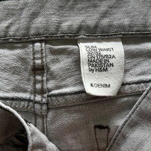 Gray H&M Slim Low-Waist Men’s Jeans 32/32